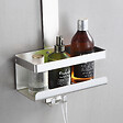 Etagere de douche blanche 1 tablette - vignette