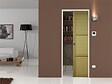 GD MENUISERIES - Porte Coulissante bois Ayous 3 Panneaux H204 x L93 cm, Galandage, kit finition - vignette