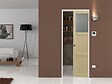 GD MENUISERIES - Porte Coulissante Ayous 2 Panneaux, 1 Vitrage H204 x L83 cm, Galandage, kit finition - vignette