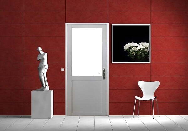 GD MENUISERIES - Bloc Porte Atelier BLANC sans meneau H204 x L83 cm Côte Tableau P.Gauche - large