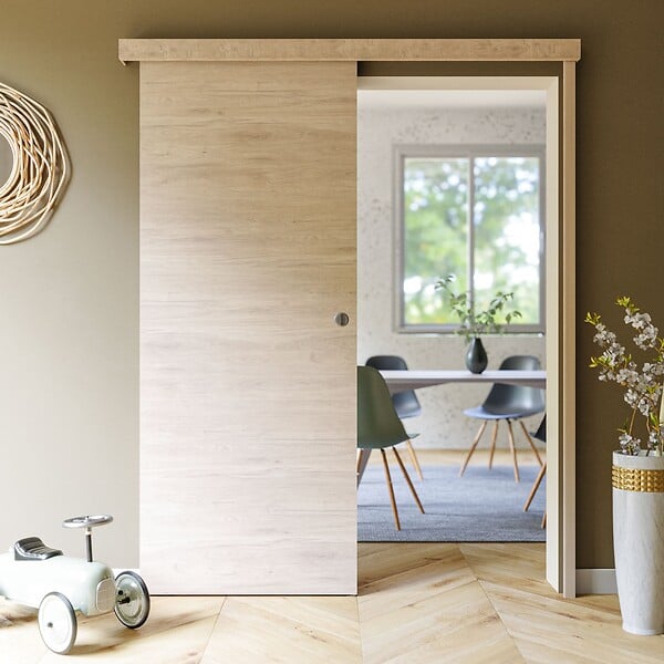 COULICOOL - Porte Coulissante avec Rail - Denver 83 cm - Avec butée - large