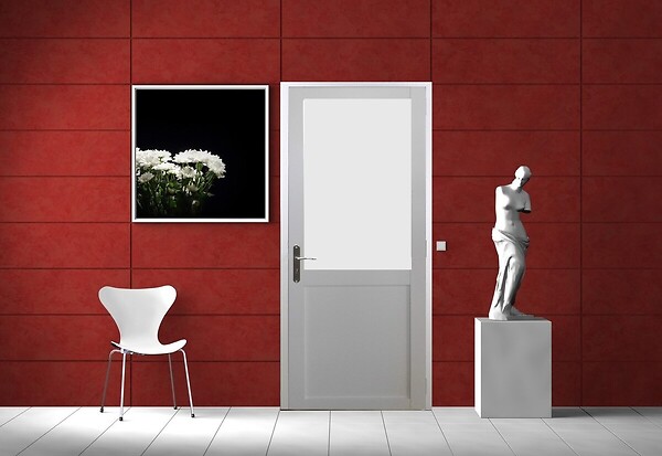 GD MENUISERIES - Bloc Porte Athena BLANC H204 x L83 cm Côte Tableau P.Droit - large