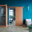 COULICOOL - Porte Coulissante avec Rail - Alizés 83 cm - vignette