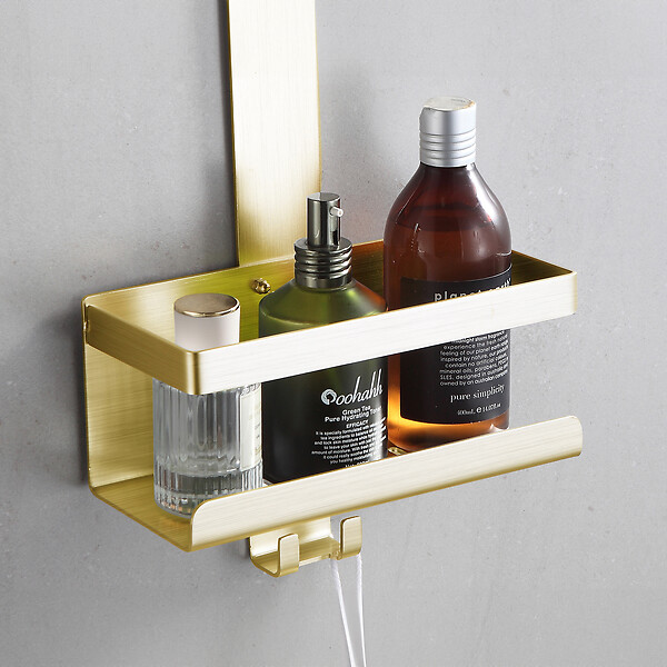 Etagere de douche dore - large