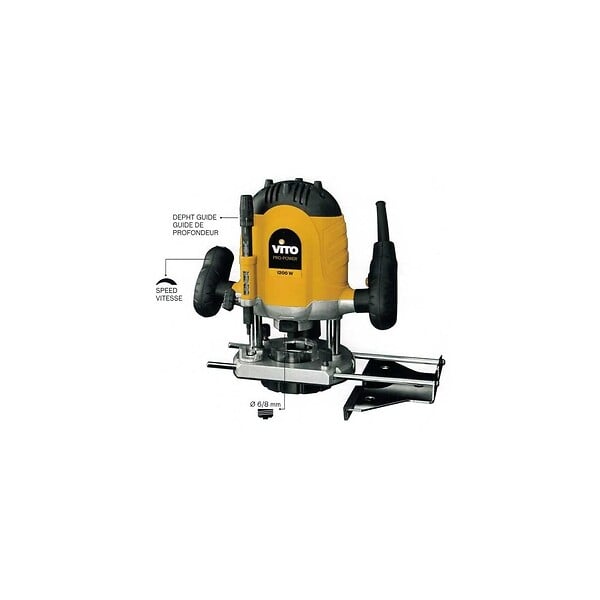 VITO - Défonceuse Bois massifs Contreplaqués 1200W Epaisseur 6- 8 mm VITO - large
