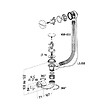 NICOLL - Vidage baignoire NICOLL avec siphon extra-plat inclus - vignette