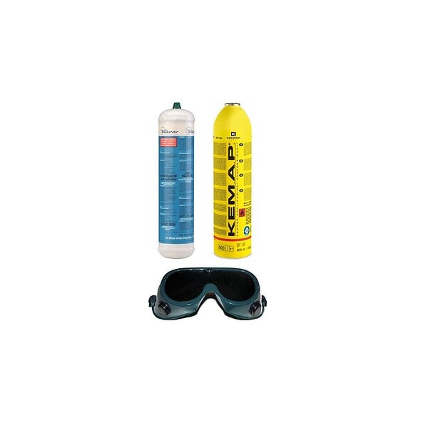 KEMPER - Chalumeau BI Gaz 110 Bar Oxygène/ Propane Avec 2 pointes Kit complet OXYKIT 555K KEMPER - large