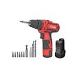 VITO - Visseuse sans fil 12V Batterie Lithium 1.5Ah LED + Coffret 6 embouts de vissage + 6 forets + Adaptateur VITO - vignette