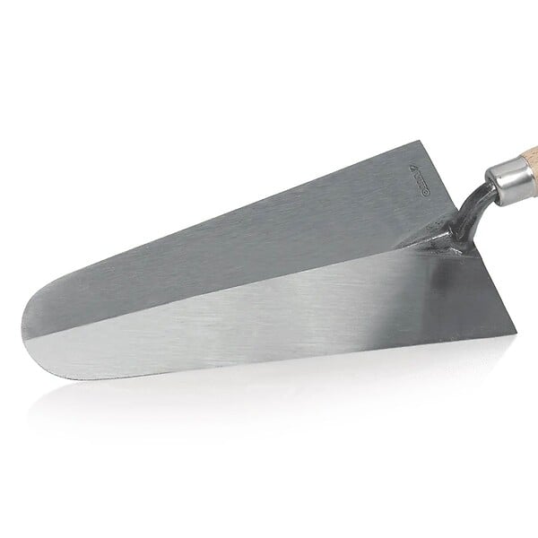 VITO - Truelle de maçon Portugaise forgée Ronde 220mm Acier trempé Manche en bois VITO - large