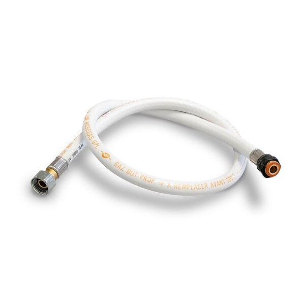KEMPER - Pack Tuyau gaz Souple 1.50 m + Détendeur Propane à clipser Quick-On Valve 27mm BUTAGAZ - large
