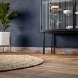 TECNOPROFILS - Plinthe à Lèvre PVC - Planche Vieillie - 1 m, À l'unité - vignette