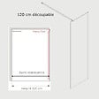 KASSANDRA - Barre de stabilisation paroi de douche 120 cm Chrome - vignette