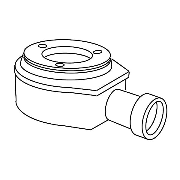 SANYCCES - Bonde horizontale Sanycces Ø90 mm pour receveur de douche - large