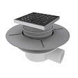 STANO - Bonde horizontale DINO pour receveurs à carreler avec grille en acier inoxydable - vignette