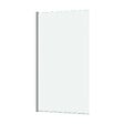 AURLANE - Pare baignoire Rabattable 70x130cm - Profilé Chromé - Verre Trempé 4mm - ELEMENTARY - vignette