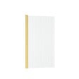 AURLANE - Pare baignoire Rabattable 80x140cm - Profilé Or Doré Brossé - Verre Trempé Ondulé 5mm - WAVY - vignette