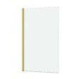 AURLANE - Pare baignoire Rabattable 80x140cm - Profilé Or Doré Brossé - Verre Trempé 4mm - ELEMENTARY - vignette