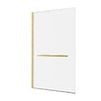 AURLANE - Pare baignoire Pivotant avec Porte-Serviette 85x150cm - Or Doré Brossé - Verre 6mm - TSHAPE GOLDY - vignette