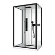 AURLANE - Cabine de douche 115x90x210 cm avec receveur + bonde 90mm + Grille linéaire - FACTORY 2 - vignette