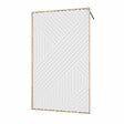 AURLANE - Paroi de douche 120x200 HINATA - Style Japandi Geometrique - Cadre Effet Bois - Verre 6mm - vignette