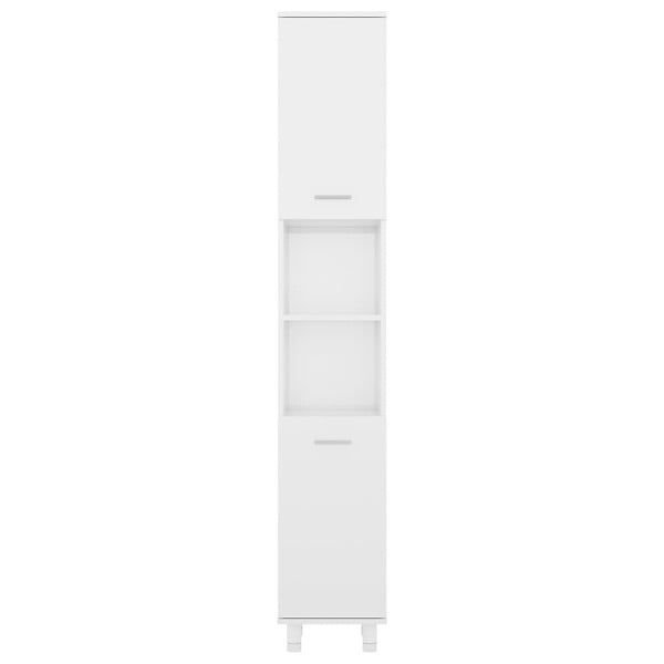 VIDAXL - vidaXL Armoire de salle de bain Blanc brillant Bois d'ingénierie - large