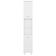 VIDAXL - vidaXL Armoire de salle de bain Blanc brillant Bois d'ingénierie - vignette