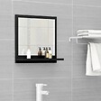 VIDAXL - vidaXL Miroir de salle de bain Noir 40x10,5x37 cm Bois d’ingénierie - vignette