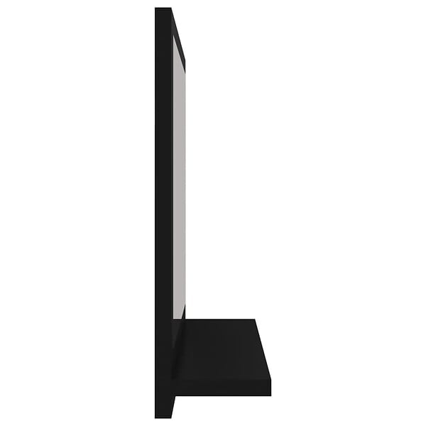 VIDAXL - vidaXL Miroir de salle de bain Noir 40x10,5x37 cm Bois d’ingénierie - large
