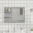 VIDAXL - vidaXL Miroir de bain Sonoma gris 60x10,5x45 cm Bois d'ingénierie - vignette