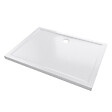 AURLANE - RECEVEUR DE DOUCHE A POSER EXTRA-PLAT ACRYLIQUE BLANC RECTANGLE -120x90cm - vignette