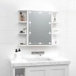 VIDAXL - vidaXL Armoire à miroir avec LED Blanc 70x16,5x60 cm - vignette