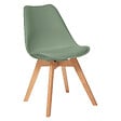 ATMOSPHERA - Chaise Baya hêtre et polypropylène Kaki - vignette