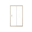 AURLANE - Porte de douche Coulissante 120x200cm - Profilés Aluminium effet Bois - Verre 6mm - WOOD CRUSH - vignette