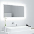 VIDAXL - vidaXL Miroir à LED de salle de bain Blanc 90x8,5x37 cm Acrylique - vignette