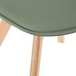 ATMOSPHERA - Chaise Baya hêtre et polypropylène Kaki - vignette