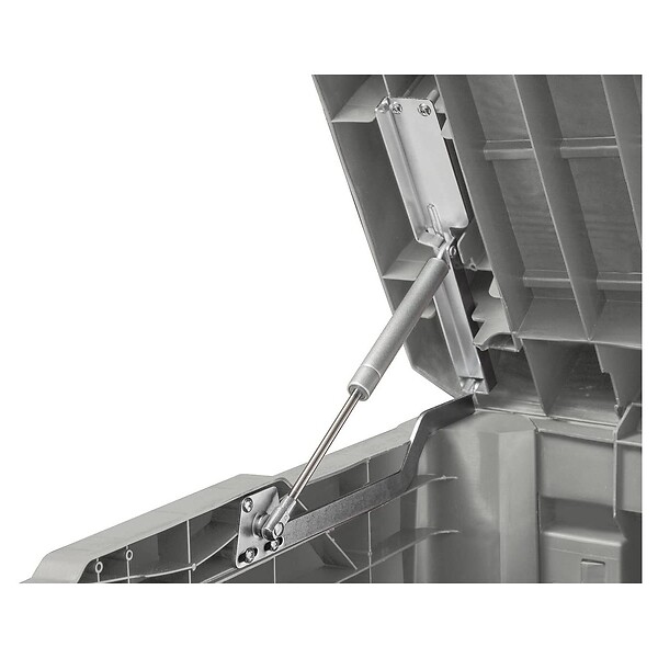TOOMAX - Coffre de Jardin Résine 550 Litres GRIS Effet bois FLORIDA 147 x 72 x 60 cm Haute résistance UV TOOMAX - large