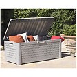TOOMAX - Coffre de Jardin Résine 550 Litres GRIS Effet bois FLORIDA 147 x 72 x 60 cm Haute résistance UV TOOMAX - vignette