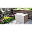 INTEC - Coffre de Rangement Extérieur 230L Malle de Jardin Beige/Taupe 96 x 53 x H57cm Poignées de transport INTEC - vignette