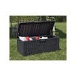 TOOMAX - Coffre de jardin en résine 560 Litres Gris Anthracite Cousin inclus Effet rotin L147xP72xH65 cm TOOMAX - vignette