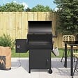 VIDAXL - vidaXL Gril à granulés avec cheminée noir 104 cm fer - vignette