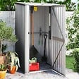 VIDAXL - vidaXL Abri de jardin Gris 118,5x97x209,5 cm Acier galvanisé - vignette