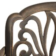 VIDAXL - vidaXL Chaises de jardin lot de 2 Aluminium coulé Bronze - vignette