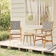VIDAXL - vidaXL Chaises de jardin lot de 2 Bois d'acacia solide - vignette