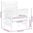 VIDAXL - vidaXL Chaises de jardin lot de 2 Bois d'acacia massif - vignette