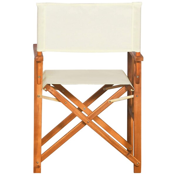 VIDAXL - vidaXL Chaises de metteur en scène lot de 2 Bois massif d'acacia - large