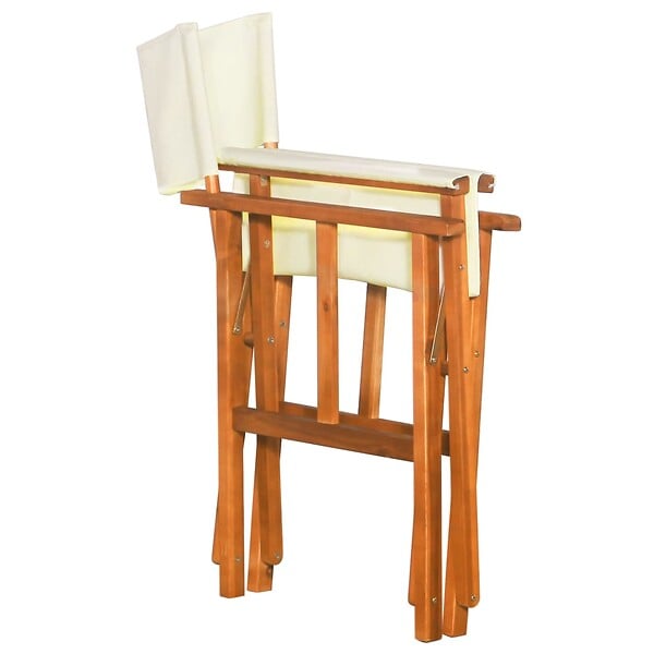 VIDAXL - vidaXL Chaises de metteur en scène lot de 2 Bois massif d'acacia - large