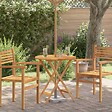 VIDAXL - vidaXL Table de jardin pliable Ø60x75 cm Bois d'eucalyptus solide - vignette