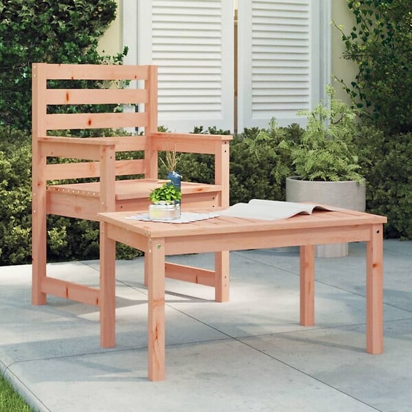 VIDAXL - vidaXL Table de jardin 82,5x50,5x45 cm bois massif de douglas - large
