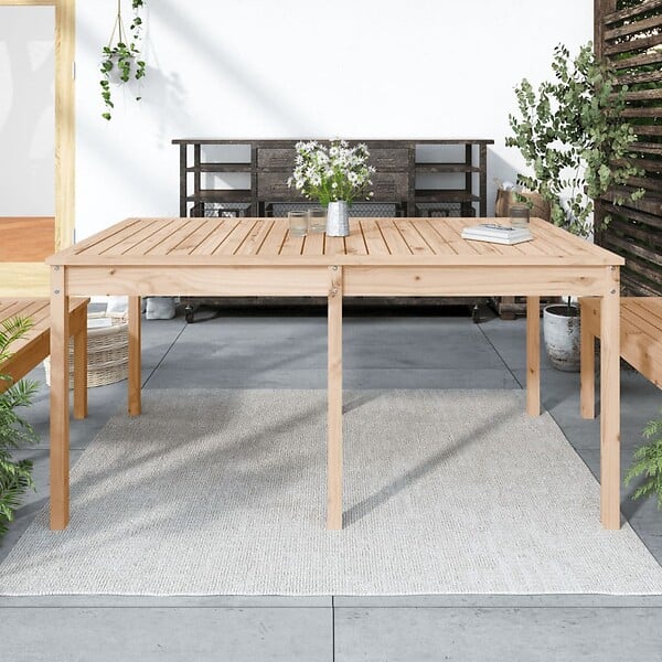 VIDAXL - vidaXL Table de jardin 159,5x82,5x76 cm bois massif de pin - large