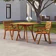 VIDAXL - vidaXL Table de jardin 85x85x75 cm Bois d'acacia solide - vignette